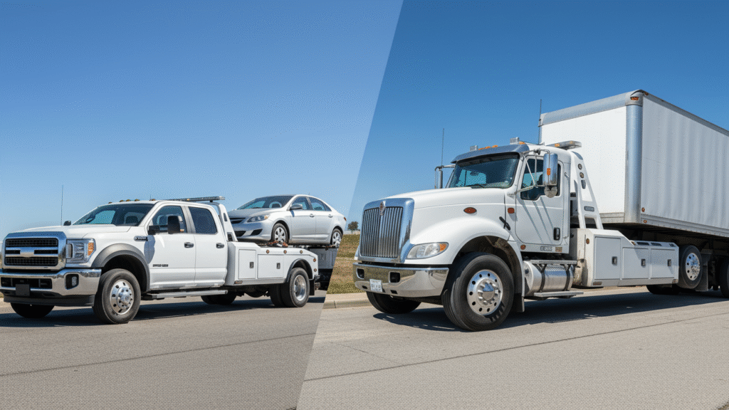Difference Between Pickup Truck and Commercial Truck Towing